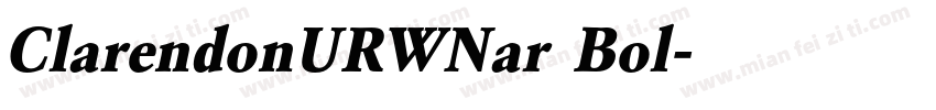 ClarendonURWNar Bol字体转换